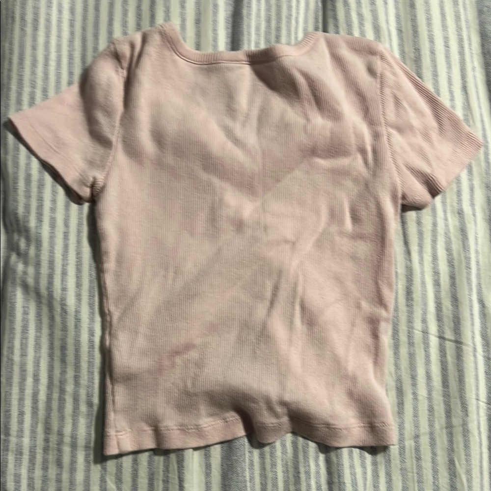GAP Kids Light Pink Ribbed Top - Picture 3 of 3